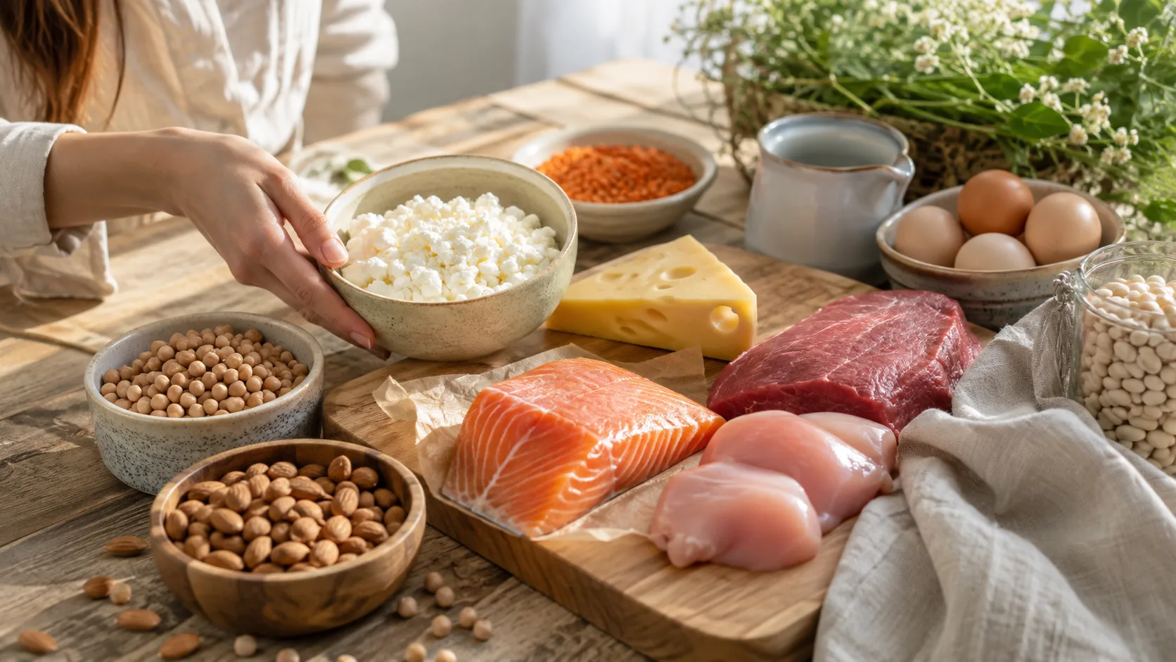 Белковая пища: список продуктов и суточная норма